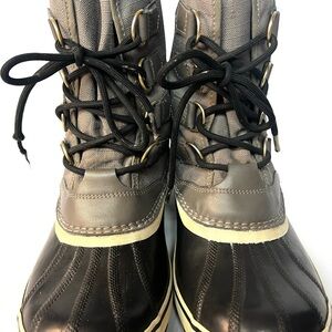 Sorel Waterproof Duck Boots Womens 9 NL1495 Slimpack Snow Rain Winter Boots